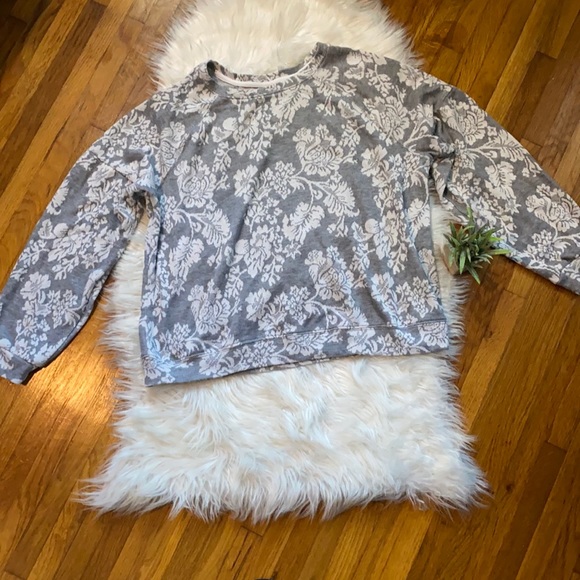 Women’s Know Rose Floral Crew Neck Sweater